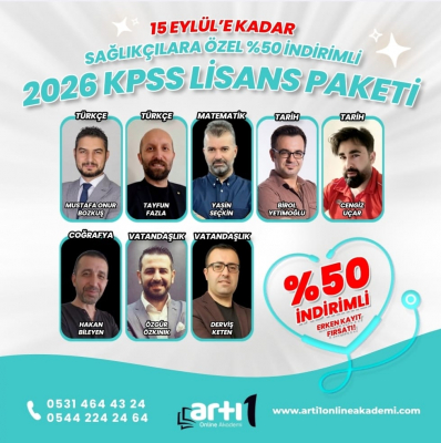 2026 VIP KPSS LİSANS SAĞLIKÇI PAKETİ