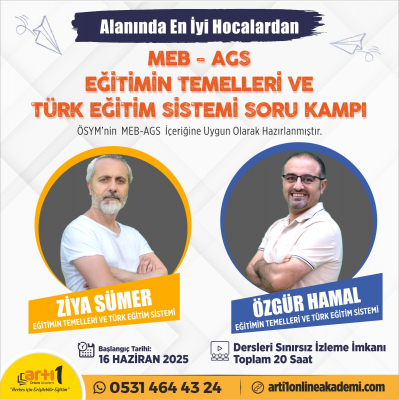  EĞİTİMİN TEMELLERİ VE TÜRK EĞİTİM SİSTEMİ SORU KAMPI (CANLI)
