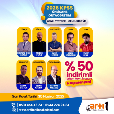 2026 KPSS O.ÖĞRETİM ERKEN KAYIT PAKETİ