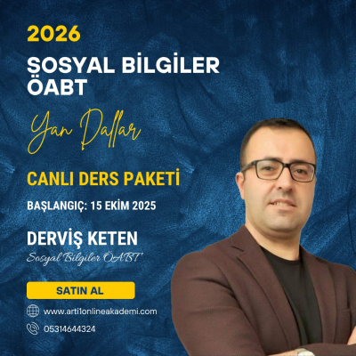 2026 SOSYAL BİLGİLER ÖABT YAN DALLAR