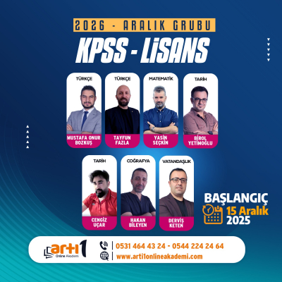 KPSS LİSANS ARALIK GRUBU