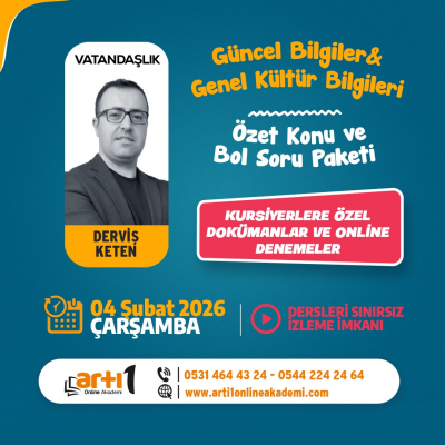 2026 KPSS GÜNCEL BİLGİLER KONU - SORU 