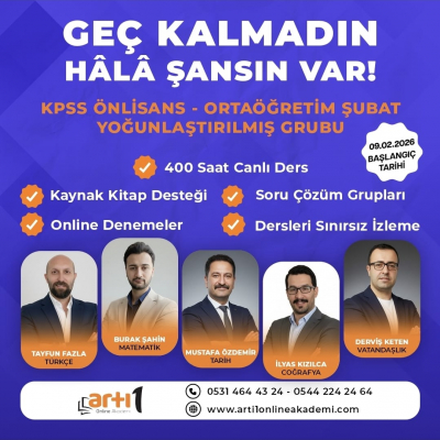 KPSS LİSANS ŞUBAT YOĞUNLAŞTIRILMIŞ 